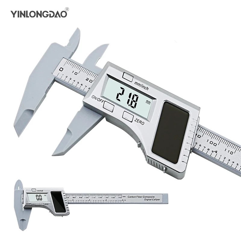 6 inch Solar Battery Digital Caliper Vernier Caliper LCD Vernier Gauge