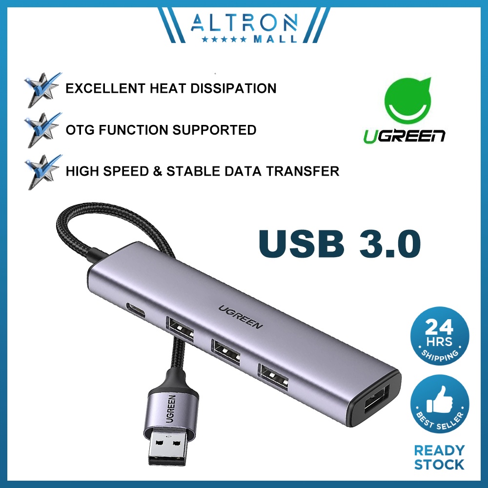UGREEN USB C USB A 3.0 Ports Extension Converter Adapter Type C OTG Function 5 Gbps Fast Data Transmission Macbook 
