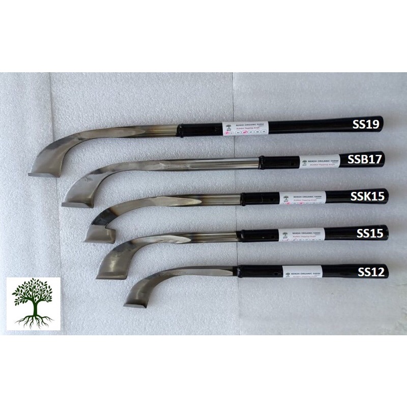 (SS19 Steel Putih) Pisau Toreh Getah (Rubber Tapping Knife) Shopee