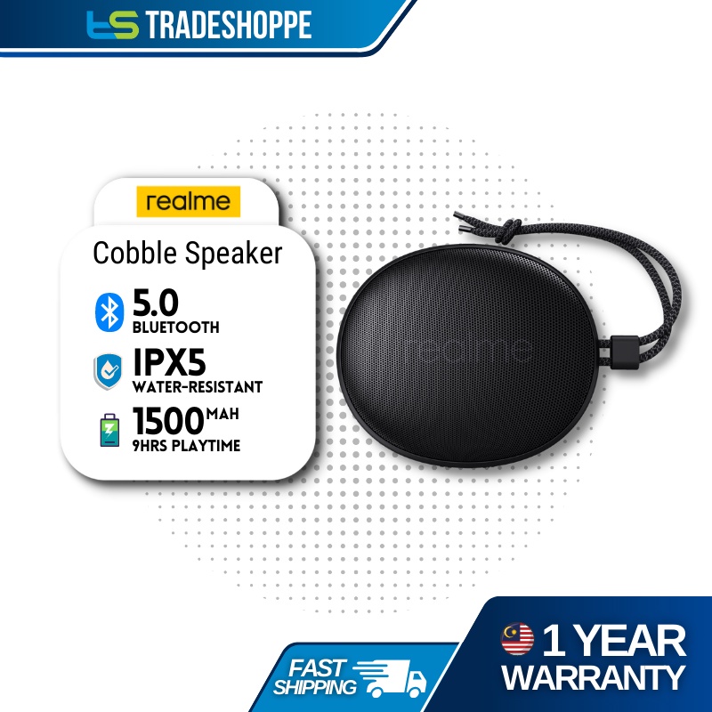 realme Cobble Bluetooth Speaker 5W with Stereo Pairing Bluetooth 5.0