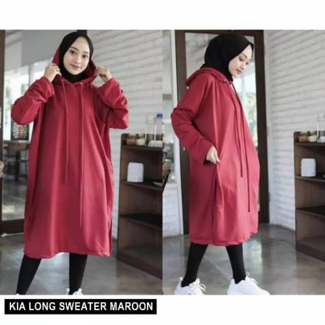 long sweater hoodie