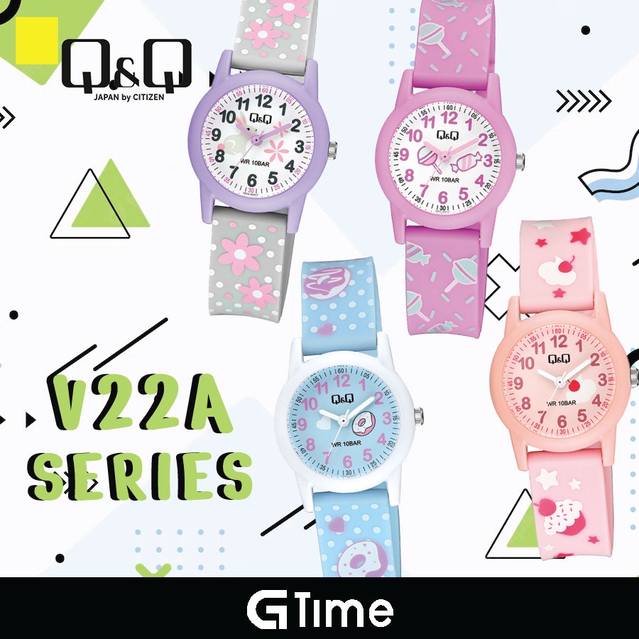 Q&Q Japan by Citizen QnQ Q Q Watch Kids Watch jam tangan budak lelaki jam tangan budak perumpuan V22A