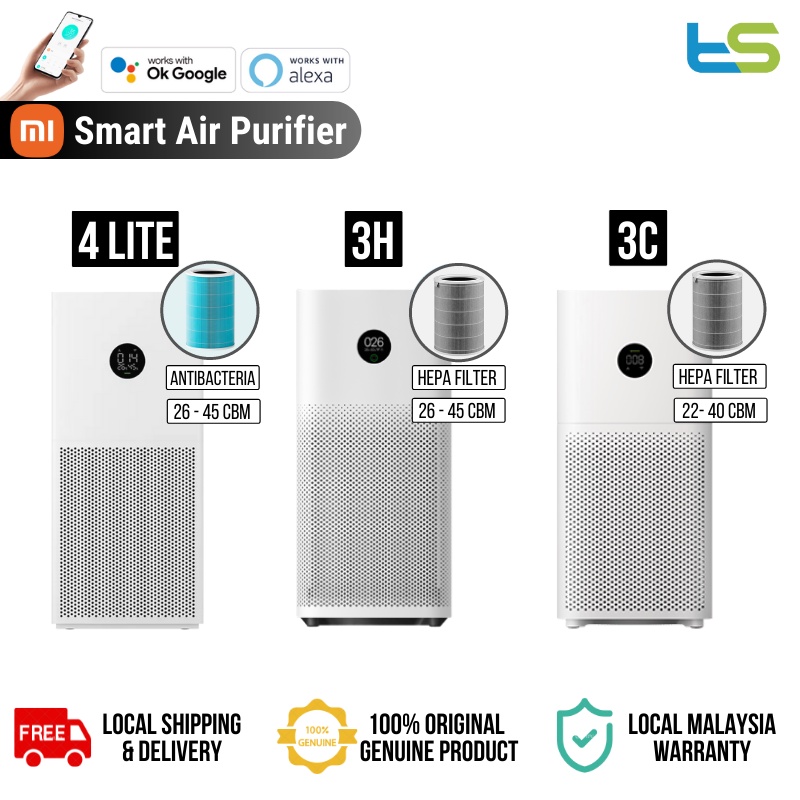 Xiaomi Mi Smart Air Purifier 4 Lite / 3H / 3C 3 Layered Filter