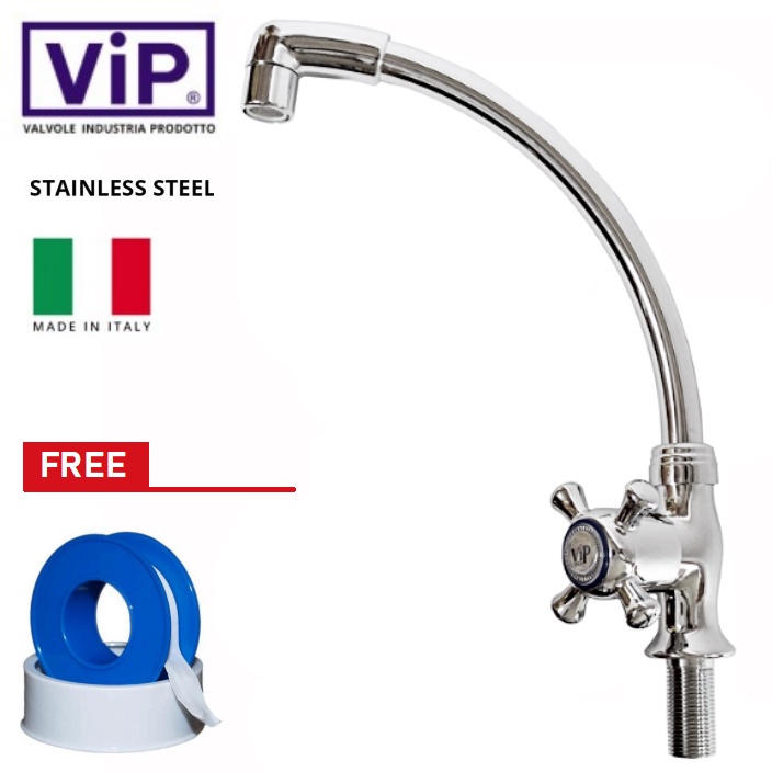 VIP 3050CR Pillar Mounted Kitchen Sink Water Tap Faucet