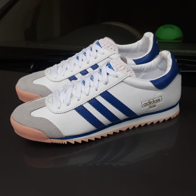 adidas rom white blue