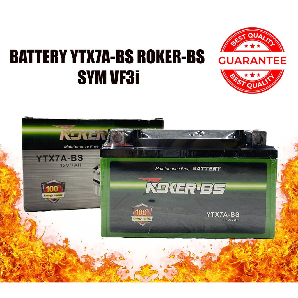 BATTERY YTX7ABS ROKERBS !!! Sym vf3i Shopee Malaysia