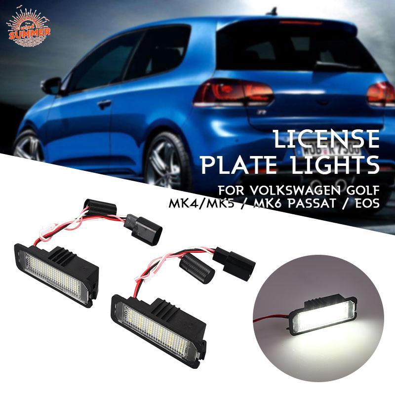 vw golf number plate light