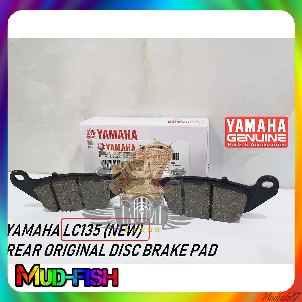 YAMAHA LC135 (NEW) ORIGINAL REAR DISC BRAKE PAD Shopee Malaysia