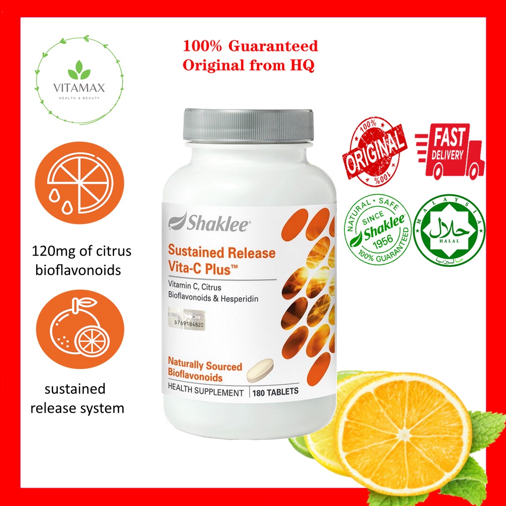 Shaklee Vita C Plus 180 Tablets ( Vitamin C, Citrus Bioflavonoids