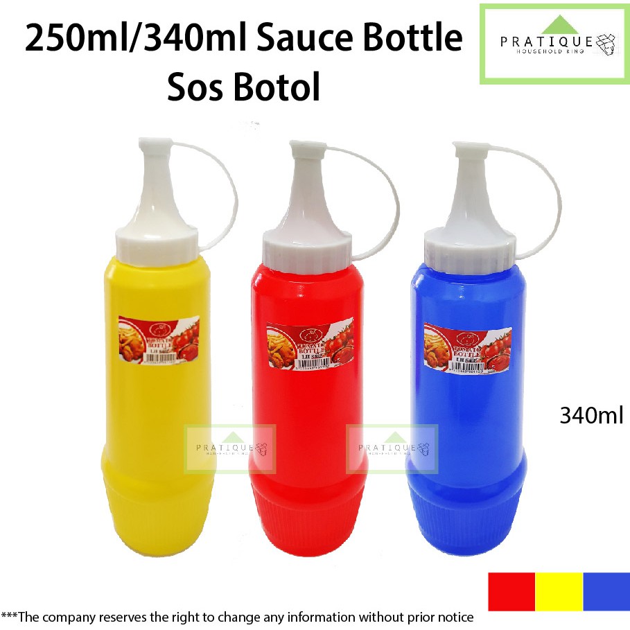 340ml/250ml Tomato Sauce Bottle/ Plastic Sauce Squeezer/ Sauce