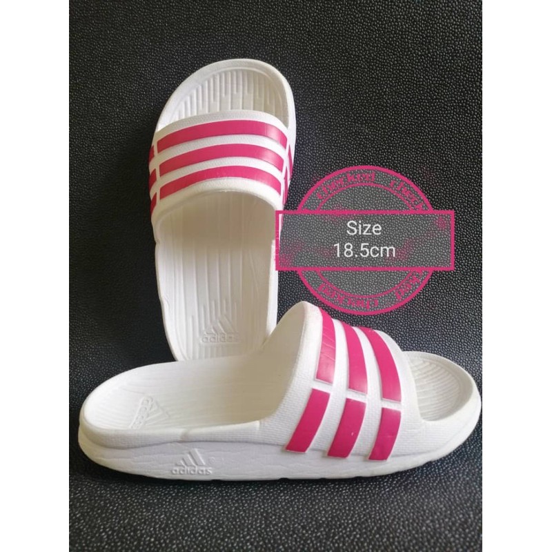 adidas hot pink slides