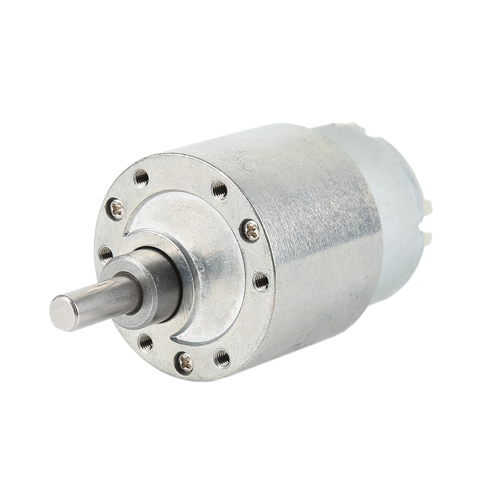 1PCS DC Gear Box Reducer Variable Speed Motor 37mm Diameter High Torque 2 Pins