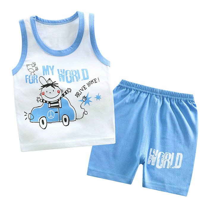 🔥[Clearance] 🔥0-5 Yrs Kids Vest with Short Pants Boys Girls Cotton Set  Baby Kids Singlet T-Shirt with Shorts | Shopee Malaysia
