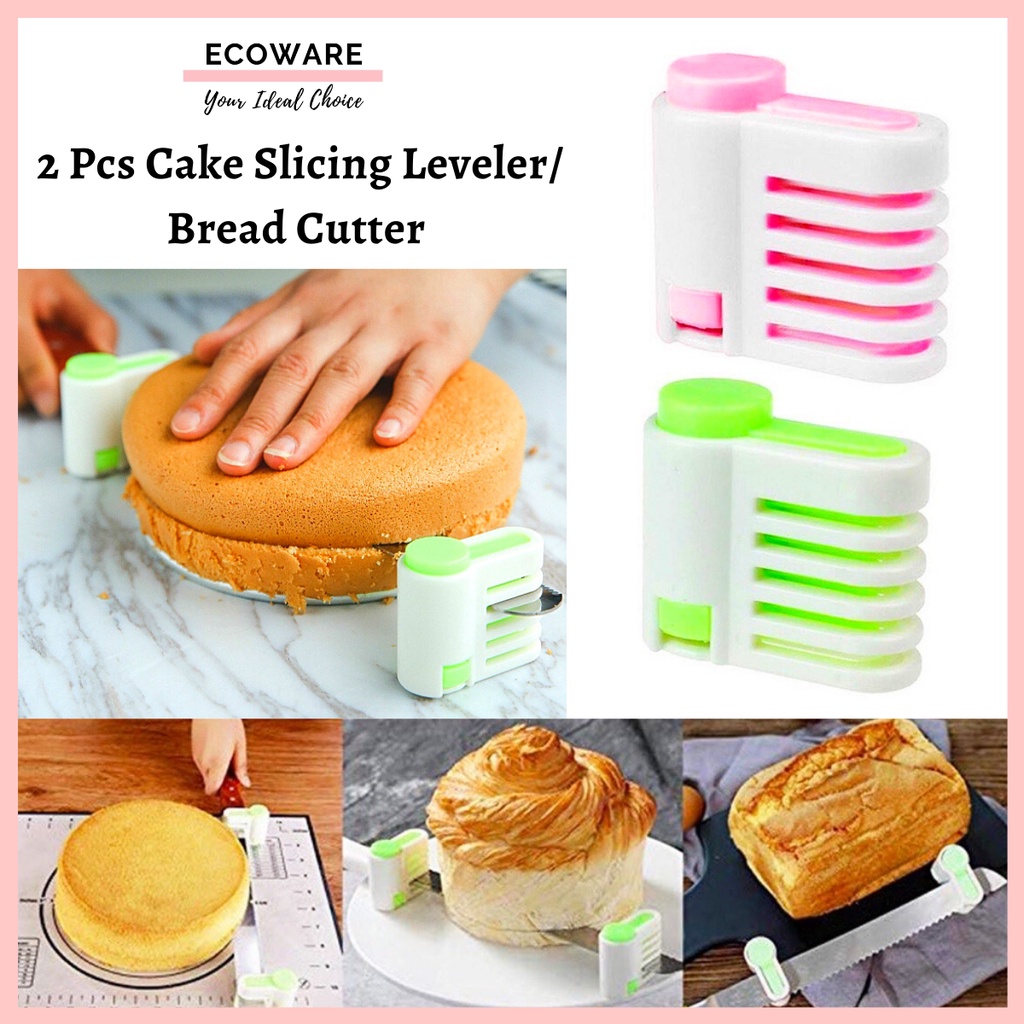 2 Pcs Cake Slicing Leveler Bread Cutter Slicer Durable Baking Kitchen Tools