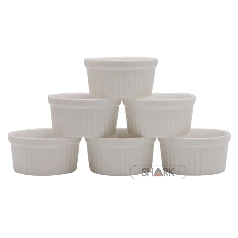 Ramekins White Porcelain Souffle Ramekins Desserts Custard Cups