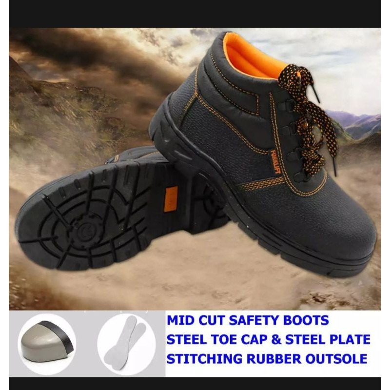 Working Safety Shoes Ankle Cut Safety Boots Kasut Safety Shopee Malaysia