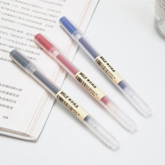 muji gel pen set