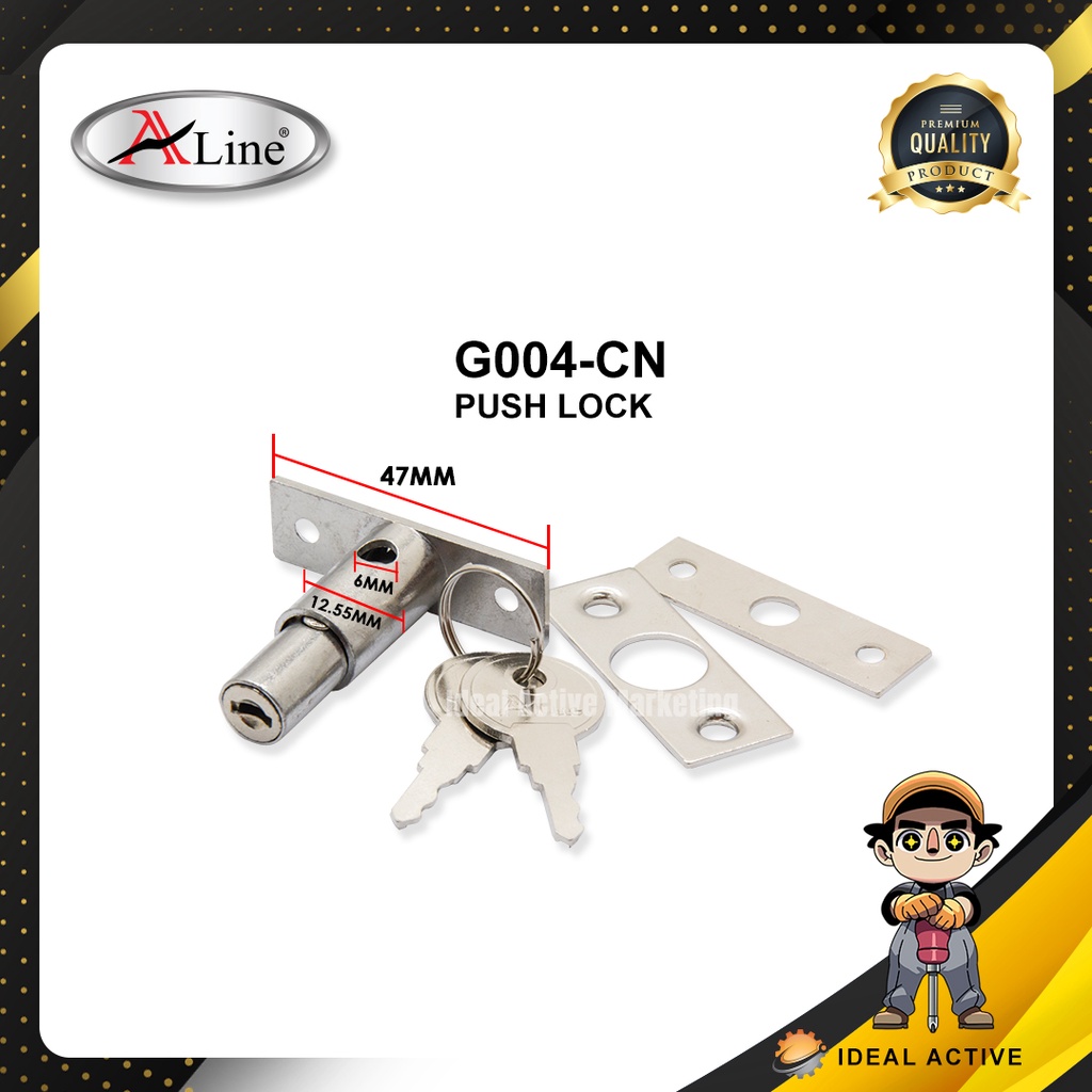 Aline G004CN Push Lock Open Desk Drawer Lock Shopee Malaysia