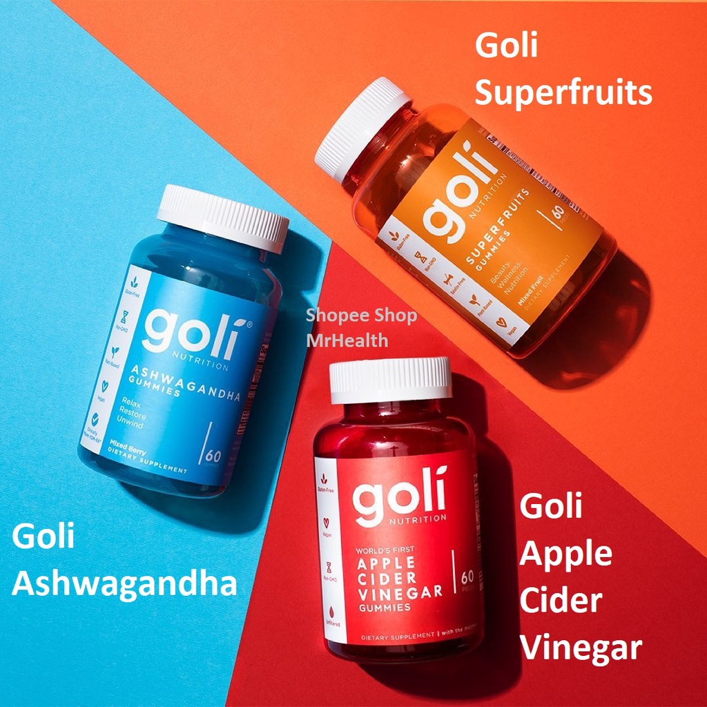 [Fast Shipping] Goli Superfruits Gummies. Goli Apple Cider Vinegar ACV