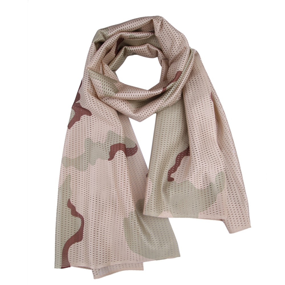 Versatile Premium Camo Mesh Scarf Outdoor Jungle Muffler Breathable Headband Tactical - Image 3