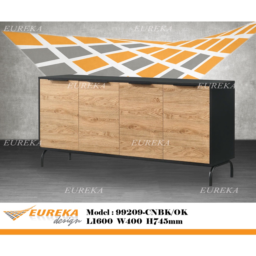 EUREKA 5.5ft Console Modern Contemporary Wood 99209 / Ruang