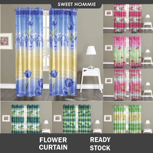 Curtain Rod Langsir Curtain Window Door Langsir Tingkap Murah Pintu