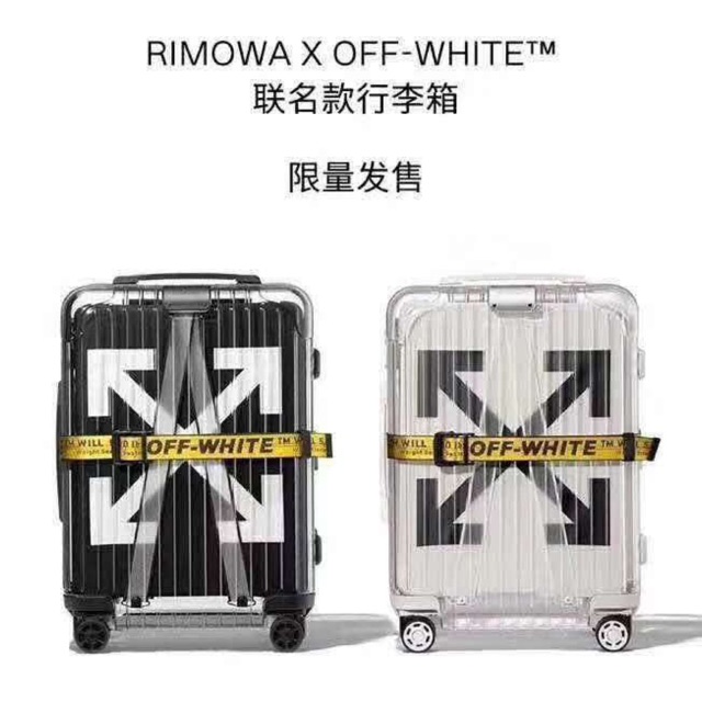off white carry on bag