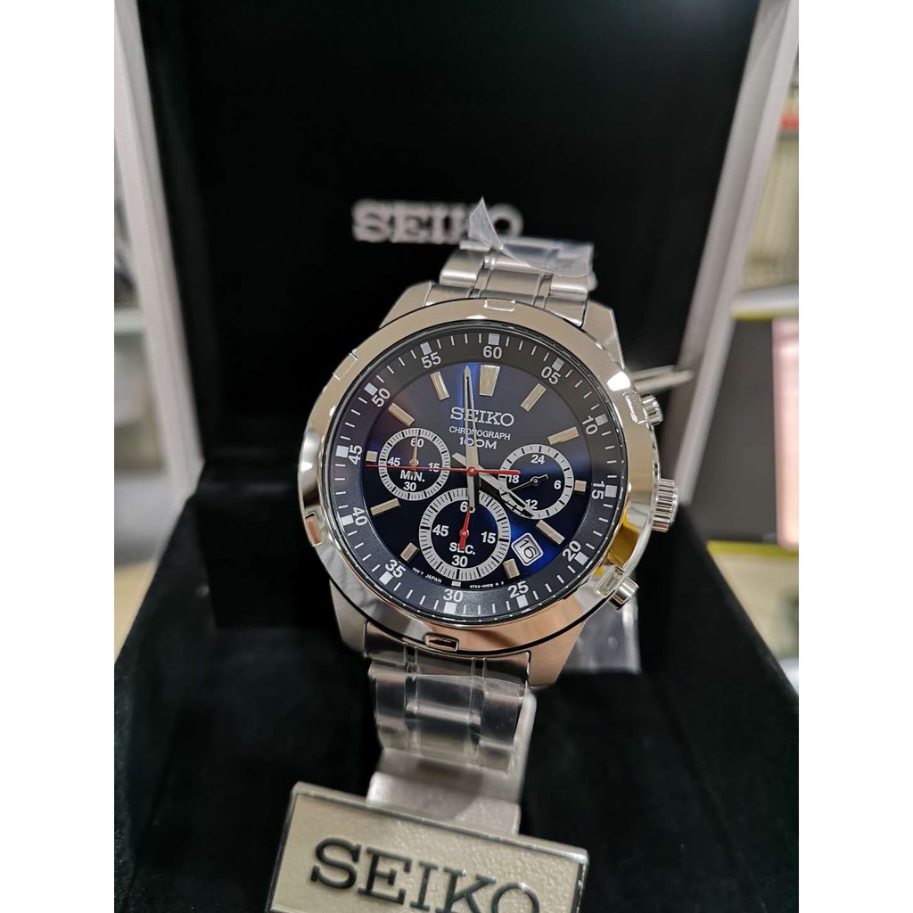 SEIKO MEN'S COLLECTION CHRONOGRAPH 100M - SKS603P1 | Shopee Malaysia
