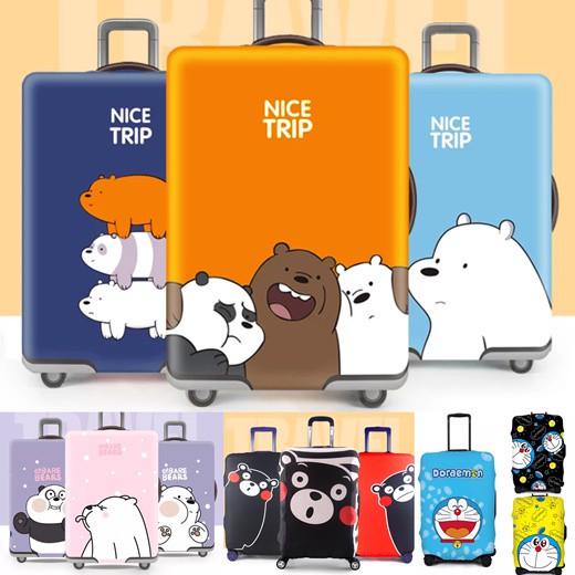 We Bare Bears Panda Ice Bear Luggage Tag Name Bag Travel Suitcase Baggage Tag 