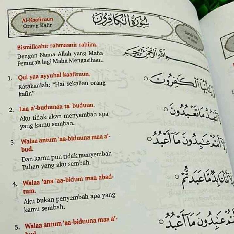 Al maksud surah dan kafirun rumi Surat Al