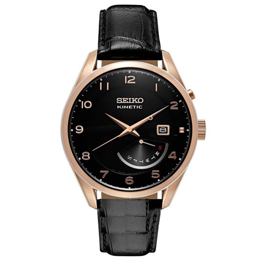 seiko kinetic rose gold