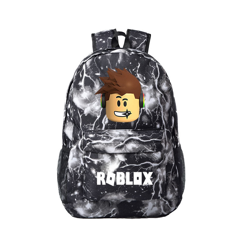 Roblox Unisex Student Soft Pu Leather Backpack Casual Travel School Bag 2020 School Bag Man Bag Waterproof Shopee Malaysia - jack in a bag roblox