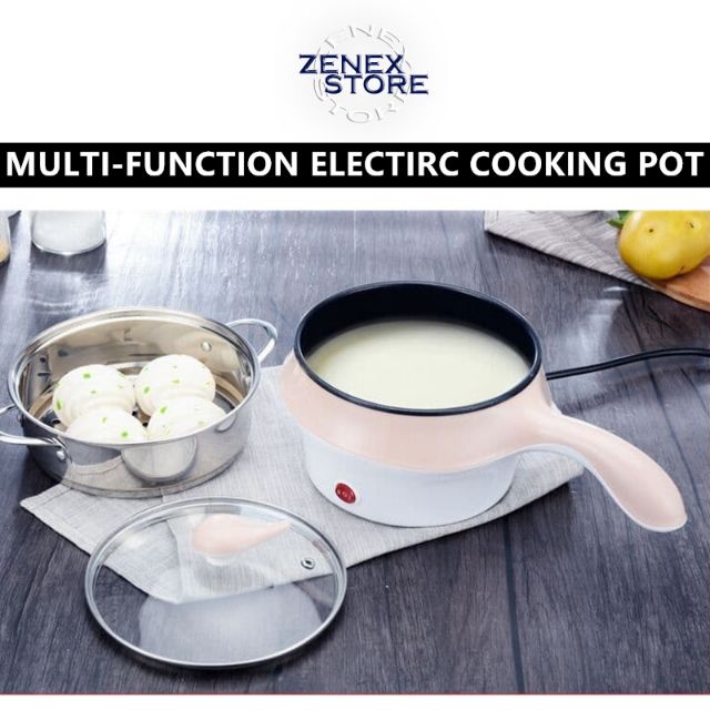 Electric Non-stick Ceramic/Marble Frying Pan Rice Steamer Skillet Split Multi-function Mini Rice Cooker Pot