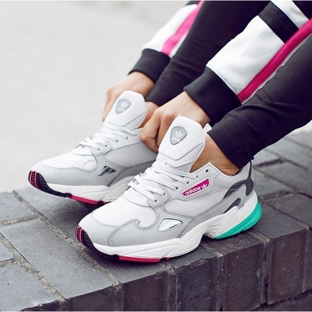 adidas falcon pink and green