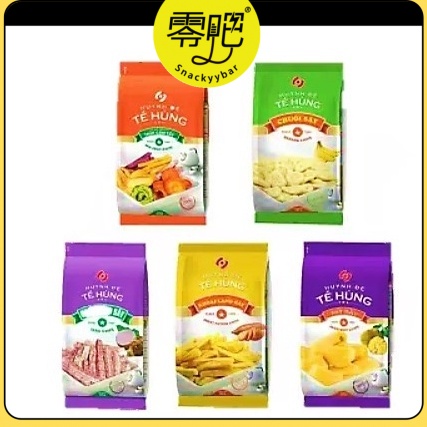 (Ready Snacks) Te Hung Mix Fruit/Banana/Sweet Potato/Taro/Jackfruit/Lotus Seed Chips 素食蔬菜/香蕉/甜薯水果干100g