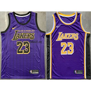 lakers purple jersey black stripe