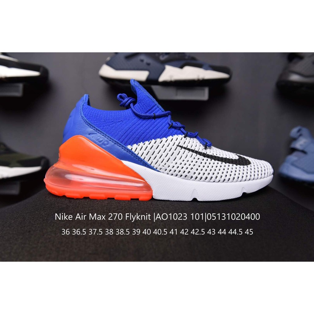 air max 270 blue white orange