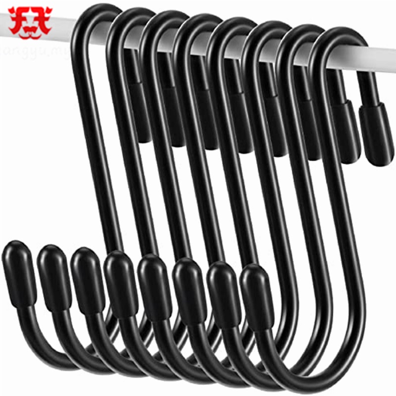 5 Packs Stainless Steel S Shaped Hooks Multi Purpose Hook Hanging for Bedroom 5 Inch Heavy Duty S Hooks Kitchen and Office Bathroom 