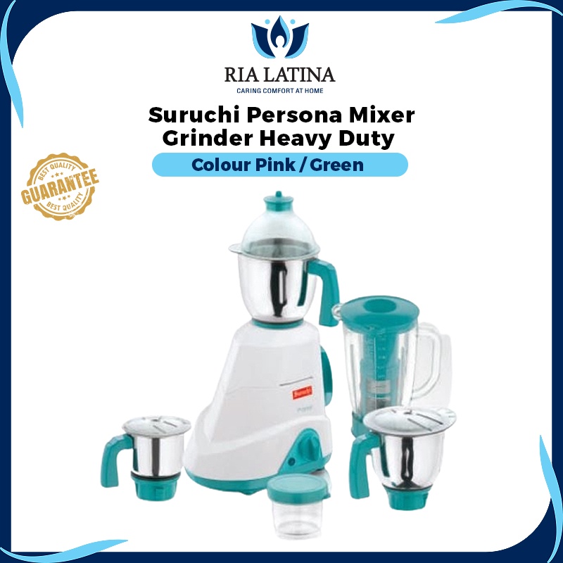 Ria Latina 4 in 1 Suruchi Persona Mixer Grinder Heavy Duty 750Watts Blender Set Grinder Set Mesin Pengisar Mesin Kisar