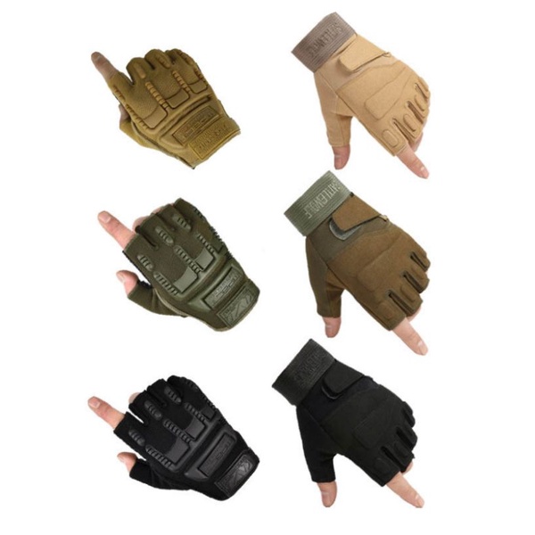 Tactical glove Outdoor glove Riding glove Climbing glove Military glove Sarung Tangan Sukan Taktikal Lapangan Pemanduan