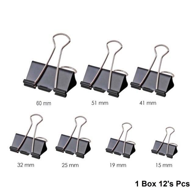 🔥Astar Binder Clip / Double sided Clip (15mm / 19mm / 25mm / 32mm / 41mm / 51mm / 60mm) Shopee