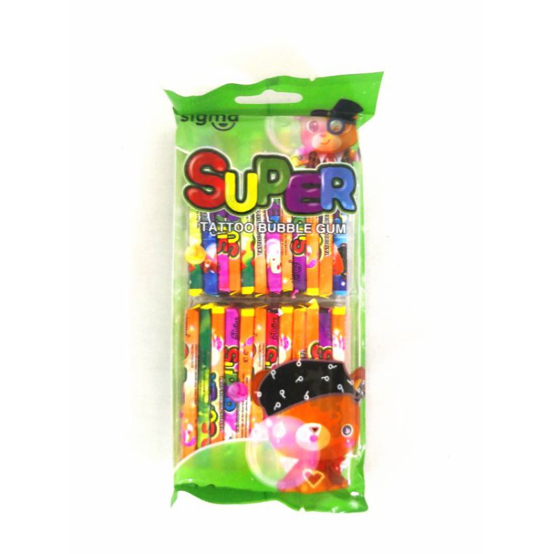 Super Tattoo Bubble Gum ±24's | Shopee Malaysia
