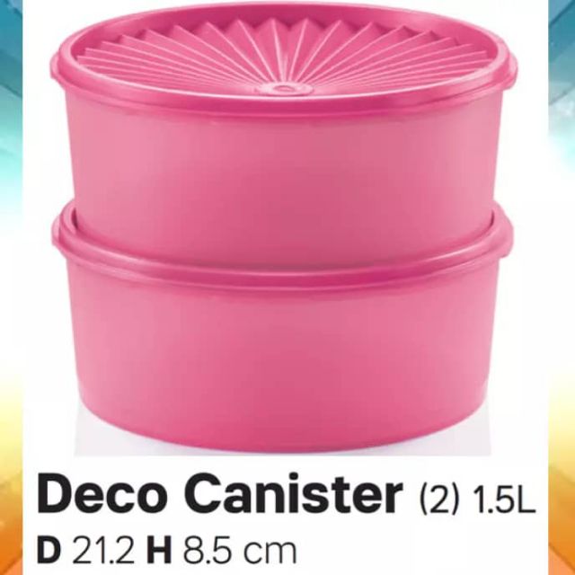 Tupperware deco canister (2)