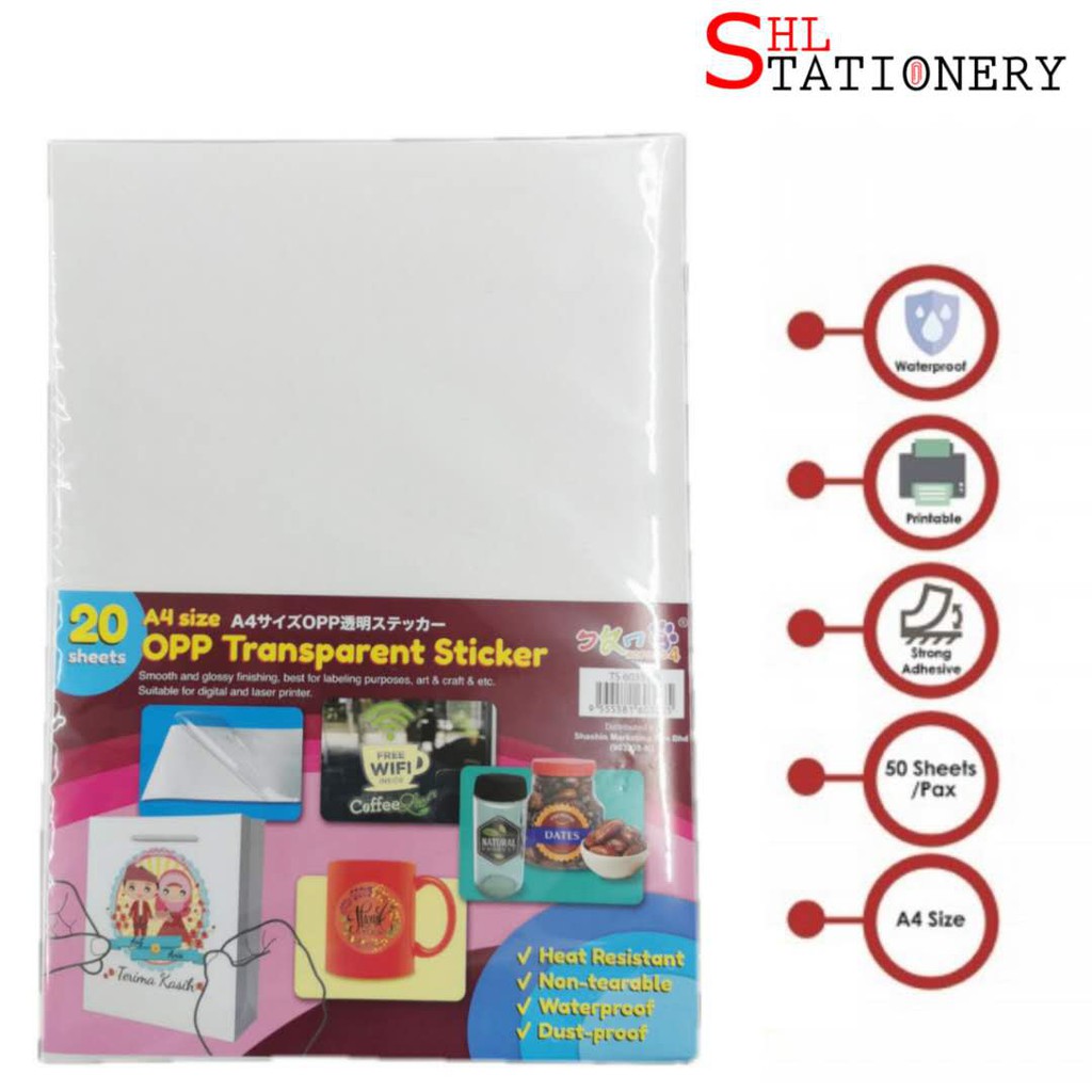 non tearable sticker sheet