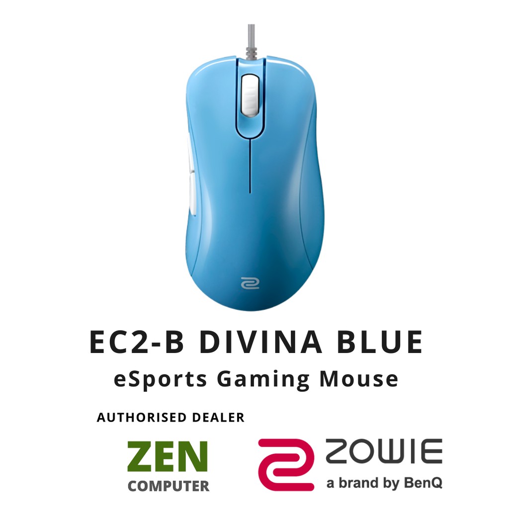 Zowie Ec2 B Divina Blue Esports Gaming Mouse Shopee Malaysia