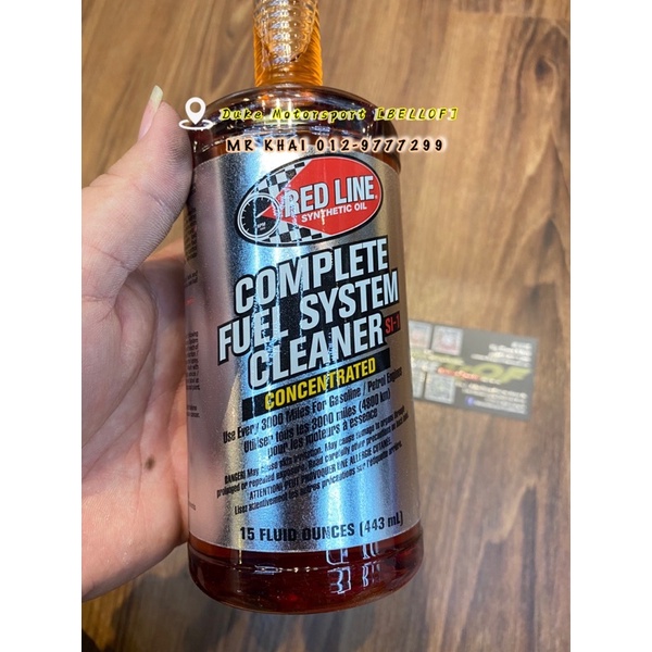 REDLINE S1-1 Complete Fuel System Cleaner 15oz / 443ML Clear Injector Carburetor Genuine Products Red Line