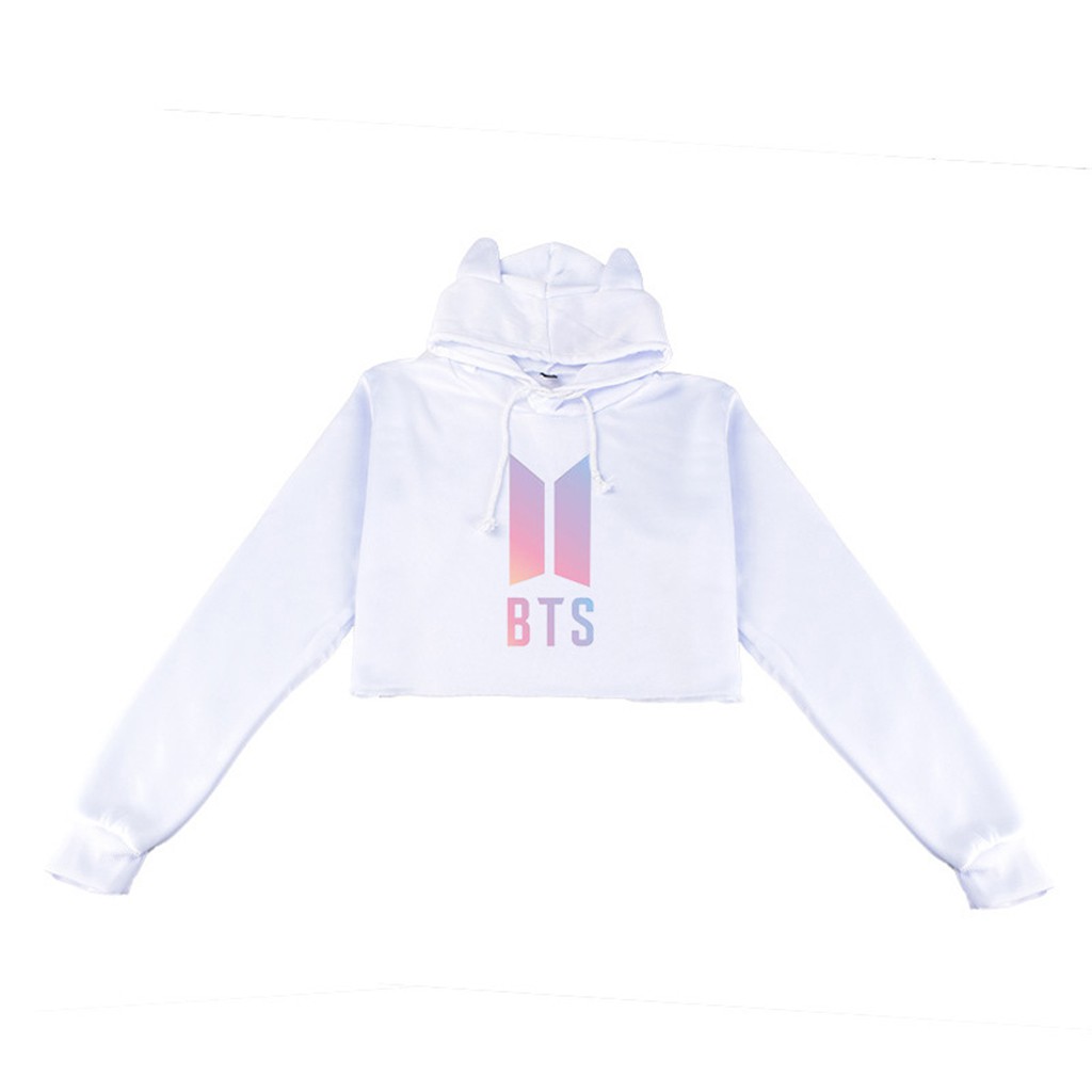 bts hoodie white