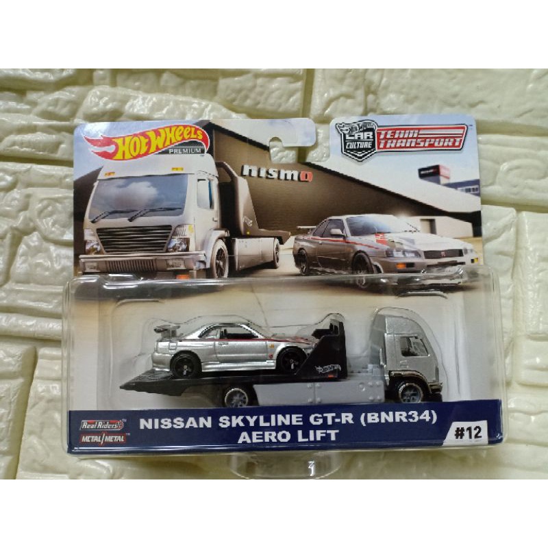 Hot Wheels Team Transport Nissan Skyline Gt R R34 And Aero Lift Shopee Malaysia 7668