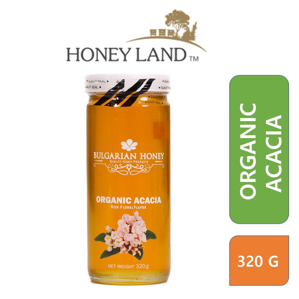 Honey Land Bulgarian Organic Acacia Honey (320g)