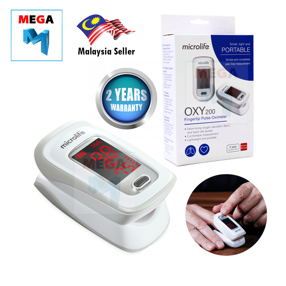 Microlife OXY 200 Finger Pulse Oximeter(Oxygen Saturation and Heart